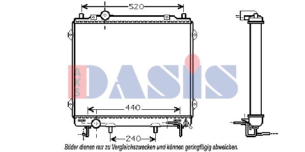 AKS DASIS radiatorius, variklio aušinimas 560045N